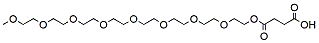 Molecular structure of the compound: 3-(m-PEG8-ethoxycarbonyl)propanoic acid