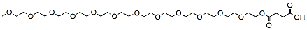 Molecular structure of the compound: 3-(m-PEG12-ethoxycarbonyl)propanoic acid