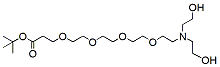 Molecular structure of the compound: N,N-diethanol amine-PEG4-tert-butyl ester