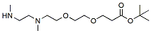 Molecular structure of the compound: N,N-DME-N-PEG2-tert-butyl ester