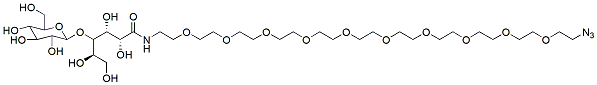 Molecular structure of the compound: LG-PEG10-azide