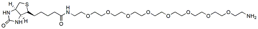 Molecular structure of the compound: Biotin-PEG8-amine