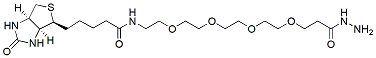 Molecular structure of the compound: Biotin-PEG4-Hydrazide