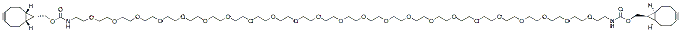 Molecular structure of the compound: bis-PEG23-endo-BCN