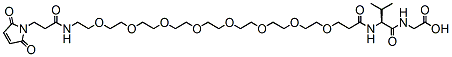 Molecular structure of the compound: Mal-amido-PEG8-Val-Gly
