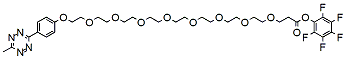 Molecular structure of the compound: Methyltetrazine-PEG8-PFP ester