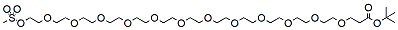 Molecular structure of the compound: Ms-PEG12-t butyl ester