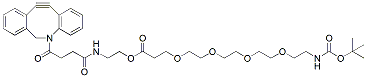Molecular structure of the compound: DBCO-C2-PEG4-NH-Boc