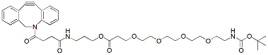 Molecular structure of the compound: DBCO-C3-PEG4-NH-Boc