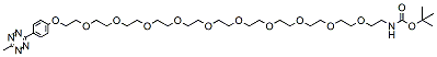 Molecular structure of the compound: Methyltetrazine-PEG10-NH-Boc