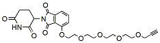 Molecular structure of the compound: Thalidomide-O-PEG4-Propargyl