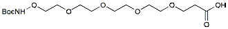 Molecular structure of the compound: t-Boc-Aminooxy-PEG4-acid