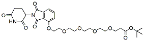 Molecular structure of the compound: Thalidomide-O-PEG4-t-butyl ester
