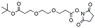 Molecular structure of the compound: t-Butoxycarbonyl-PEG2-NHS ester