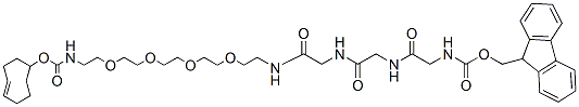 Molecular structure of the compound: TCO-PEG4-Fmoc-Gly-Gly-Gly