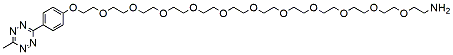Molecular structure of the compound: Methyltetrazine-PEG11-amine HCl salt