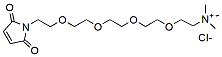 Molecular structure of the compound: Mal-PEG4-trimethylammonium chloride