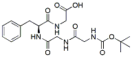 Molecular structure of the compound: Boc-Gly-Gly-Phe-Gly-OH
