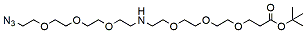 Molecular structure of the compound: N-(Azido-PEG3)-NH-PEG3-t-butyl ester