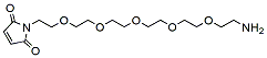 Molecular structure of the compound: Mal-PEG5-amine TFA salt