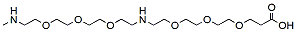 Molecular structure of the compound: N-(Methylamino-PEG3)-NH-PEG3-acid