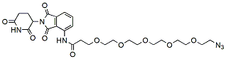 Molecular structure of the compound: Pomalidomide-amido-PEG5-Azide