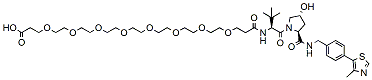 Molecular structure of the compound: (S, R, S)-AHPC-PEG8-acid