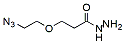 Molecular structure of the compound: Azido-PEG1-hydrazide HCl Salt