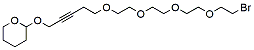 Molecular structure of the compound: 5-(tetrahydro-2H-pyran-2-yloxy)pent-3-yn-1-PEG4-bromide
