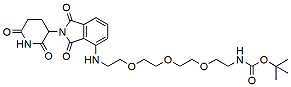 Molecular structure of the compound: Pomalidomide-PEG3-NH-Boc