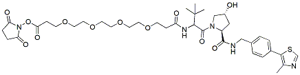 Molecular structure of the compound: (S, R, S)-AHPC-PEG4-NHS ester