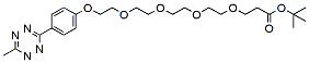 Molecular structure of the compound: Methyltetrazine-PEG4-t-butyl ester