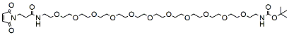 Molecular structure of the compound: Mal-amido-PEG11-NH-Boc