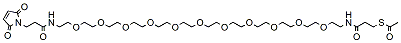 Molecular structure of the compound: S-Acetyl-ethylene-amide-PEG11-Mal