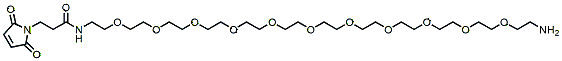Molecular structure of the compound: Mal-amido-PEG11-amine TFA salt