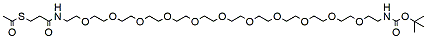Molecular structure of the compound: S-Acetyl-ethylene-amide-PEG11-NH-Boc