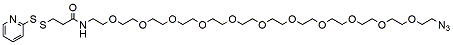 Molecular structure of the compound: SPDP-PEG11-azide