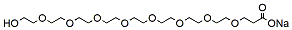 Molecular structure of the compound: Hydroxy-PEG8-acid sodium salt