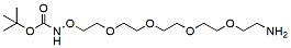 Molecular structure of the compound: t-Boc-Aminooxy-PEG4-amine
