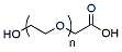 Molecular structure of the compound: HO-PEG-CH2COOH, MW 10,000