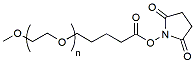 Molecular structure of the compound: m-PEG-Succinimidyl Valerate, MW 20,000