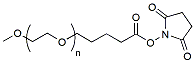 Molecular structure of the compound: m-PEG-Succinimidyl Valerate, MW 2,000