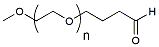 Molecular structure of the compound: m-PEG-Butyraldehyde, MW 2,000