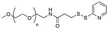 Molecular structure of the compound: m-PEG-SPDP, MW 20,000