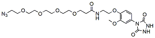 Molecular structure of the compound: PTAD-PEG4-Azide