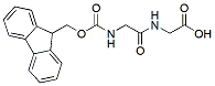 Molecular structure of the compound: Fmoc-Gly-Gly-OH