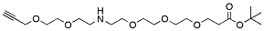 Molecular structure of the compound: N-(Propargyl-PEG2)-PEG3-t-butyl ester