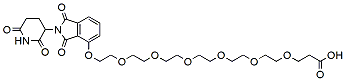 Molecular structure of the compound: Thalidomide-O-PEG6-Acid