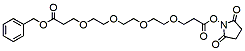 Molecular structure of the compound: Benzyloxy carbonyl-PEG4-NHS ester