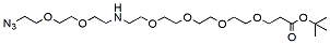 Molecular structure of the compound: N-(Azido-PEG2)-N-PEG4-t-butyl ester